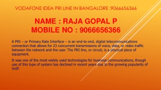 Vodafone Idea Pri Line @ 9066656366 _Bangalore, Chennai, Hyderabad, Mumbai,