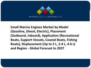 Small Marine Engines Market Size to Reach $10.3 billion by 2027