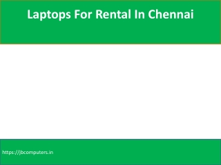 laptops for rental in Chennai