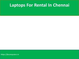 Computer Rental Monthly In Chennai