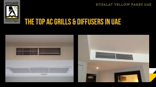 The Top AC Grills & Diffusers in UAE