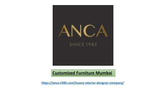 Customized Furniture Mumbai