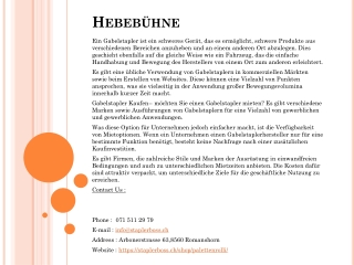 Hebebühne