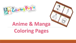 anime and manga coloring pages