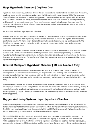 The Ugly Truth About large hyperbaric chamber