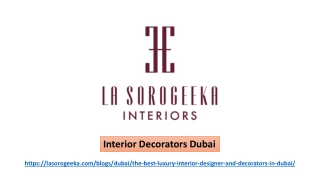 Interior Decorators Dubai