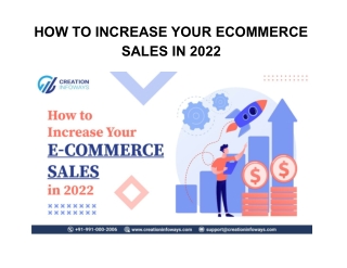 How to Increase Your Ecommerce Sales in 2022