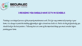 3 Reasons You Should Have CCTV in Schools