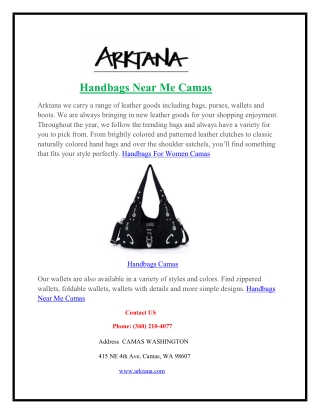 Buy Handbags For Women,Handbags Near Me Camas - Arktana
