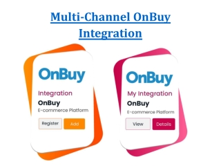 Multi-Channel OnBuy Integration | OnePatch