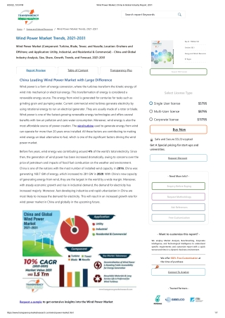 Wind Power Market _ China & Global Industry Report, 2031