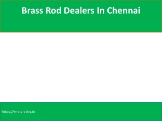 Brass Sheet Dealers In Chennai