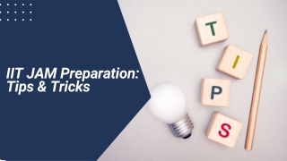 IIT JAM Preparation Tips & Tricks