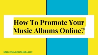 How to Promote Your Music Albums Online?