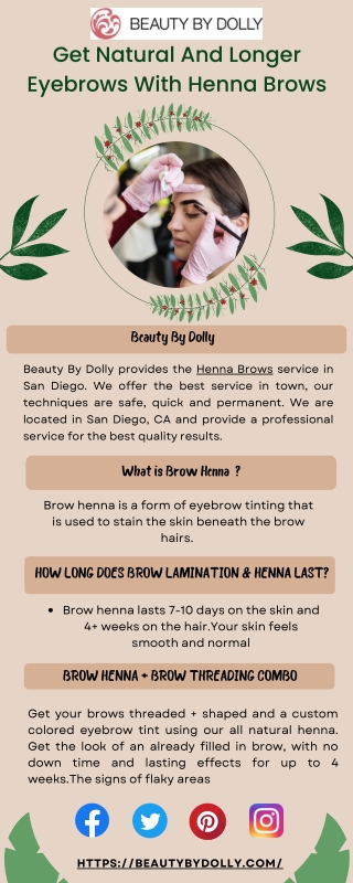 Get Natural And Longer Eyebrows With Henna Brows