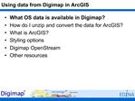 Using data from Digimap in ArcGIS
