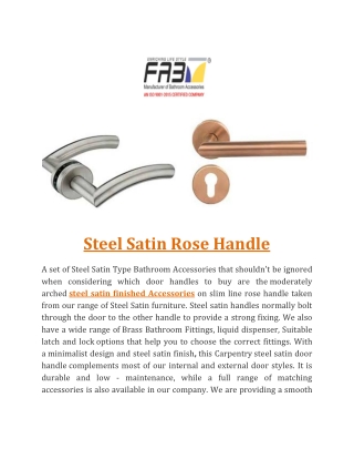 Satin Rose Handle