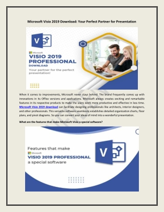 Purchase Microsoft Visio 2019