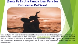 ¡Santa Fe Escorts Es Una Parada Ideal Para Los Entusiastas Del Sexo!