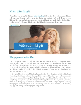 Miên dâm là gì?