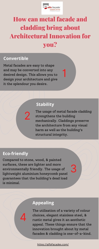 How can metal facade and cladding bring about Architectural Innovation for you.