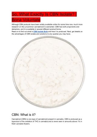 So, What Exactly Is CBN Isolate_ _ Bona Voluntate
