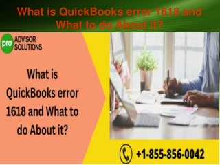 What is QuickBooks error 1618 and What to do About it