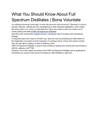 What You Should Know About Full Spectrum Distillates _ Bona Voluntate