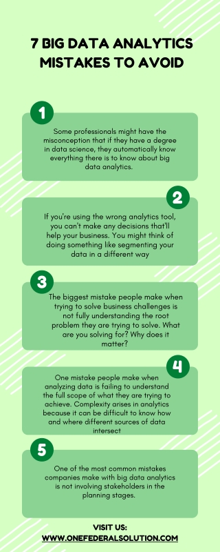 7 Big Data Analytics Mistakes to Avoid