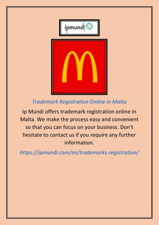 Trademark Registration Online in Malta