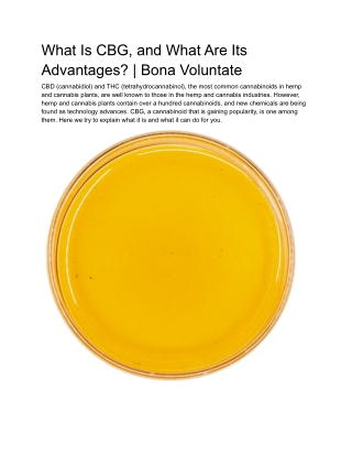 What Is CBG, and What Are Its Advantages_ _ Bona Voluntate