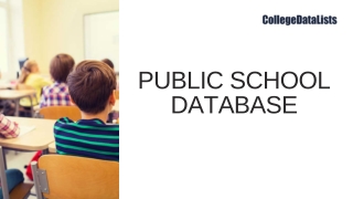 PUBLIC SCHOOL DATABASE