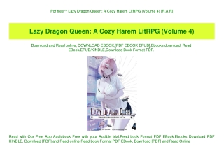 Pdf free^^ Lazy Dragon Queen A Cozy Harem LitRPG (Volume 4) [R.A.R]