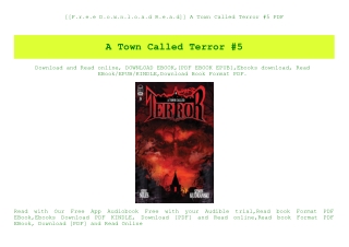 [[F.r.e.e D.o.w.n.l.o.a.d R.e.a.d]] A Town Called Terror #5 PDF