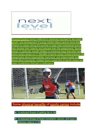 Best sports camps