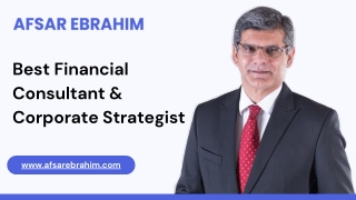 Best Financial Consultant & Corporate Strategist