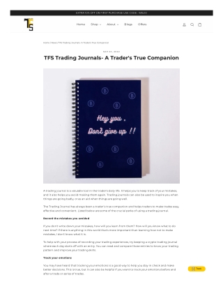 TFS Trading Journals- A Trader's True Companion