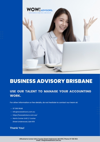 Business advisory Brisbane