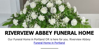 Riverview Abbey Funeral Home