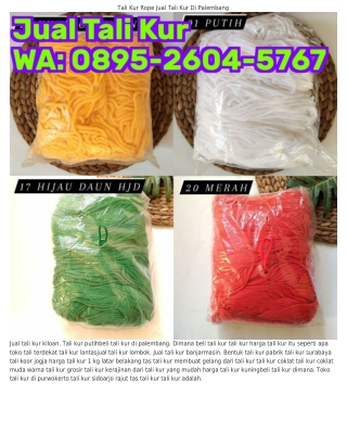 ౦895·2Ꮾ౦4·57Ꮾ7 (WA) Bikin Tas Tali Kur Tali Kur Tutorial