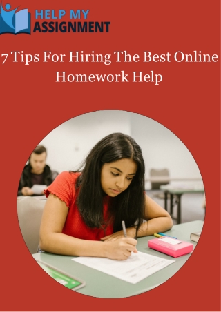 7 Tips For Hiring The Best Online Homework Help