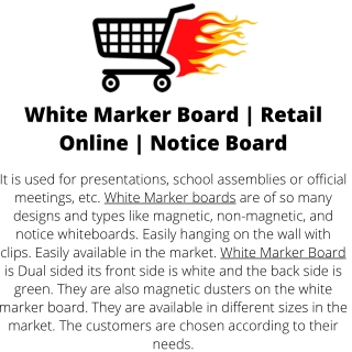 White Marker Board  Retail Online  Notice Board (1)