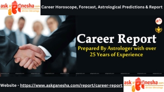 Career Horoscope, Forecast, Astrological Predictions & Report
