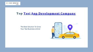 Leading Taxi App Development Company - Code Brew Labs
