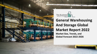 General Warehousing And Storage Global Market By Type, Industry Trends, Share, Size, Growth, Opportunity and Forecast 20