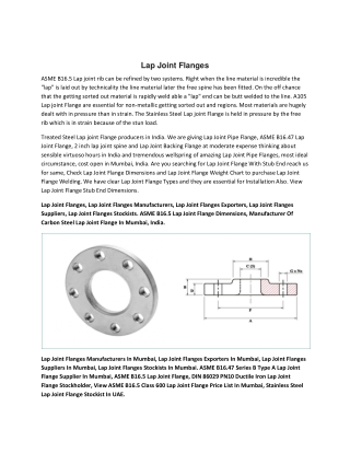 Lap_Joint_Flanges stockists in India