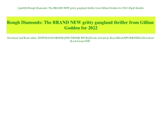 [epub]$$ Rough Diamonds The BRAND NEW gritty gangland thriller from Gillian Godden for 2022 (Epub Ki