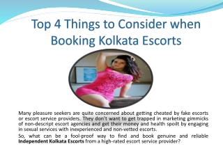 Top 4 Things to Consider when Booking Kolkata