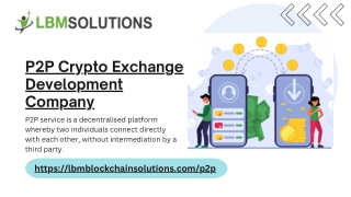 P2P Crypto Exchange Development Company