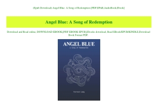 (Epub Download) Angel Blue A Song of Redemption [PDF EPuB AudioBook Ebook]